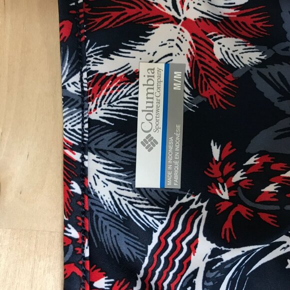 COLUMBIA PFG - WOMEN'S MEDIUM - RED & BLUE SLEEVELESS FLORAL SUMMER DRESS - Picture 8 of 9